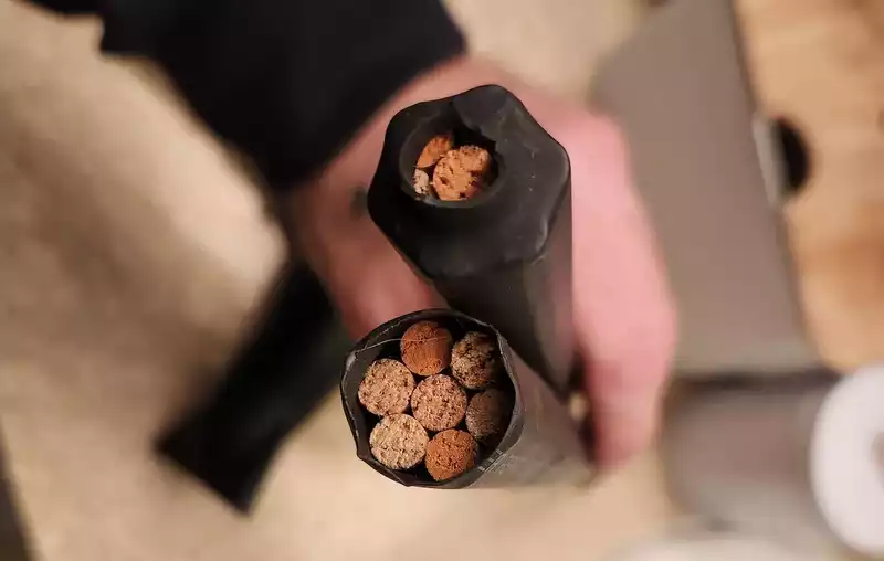 Leave some shrink wrap tubing overhang