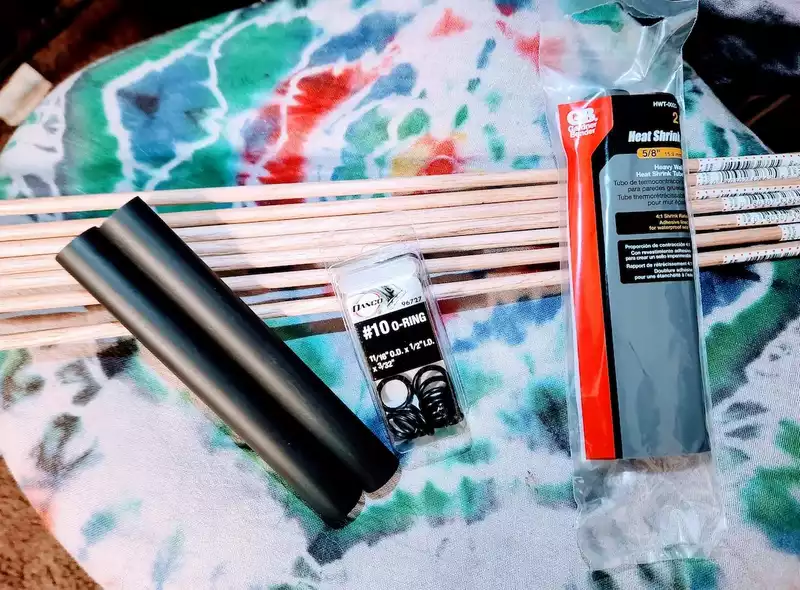 Materials required for making your own rods