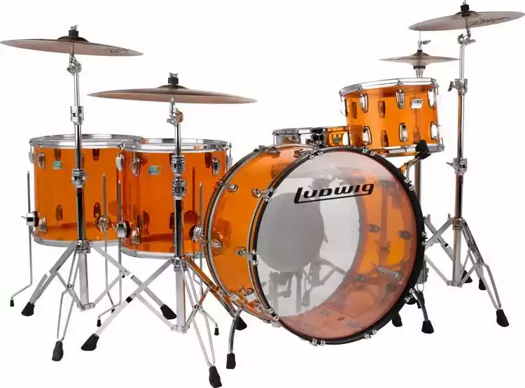 Ludwig Vistalite Zep 5-piece drum set.webp